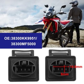 OTOTEC 2Pcs LED Indicator Flasher Relay 3 Pin Compatible with Honda CRF300L VTR1000F Fast Flash Fix 38300KK9951 Motorcycle LED Turn Signal Accessories