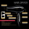 Secadora De Pelo Noir Professional Titanio Color Negro 2000w