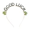 Soochat St.Patrick's Day Headbands Glitter Shamrock Hairband Good Lucky Head