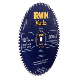 IRWIN Marples 10-Inch Circular Saw Blade, Hi-Alternate Tooth Bevel, 80-Tooth (1807370)