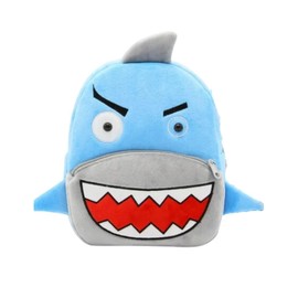 Mochila preescolar de felpa animalitos (Tiburon)