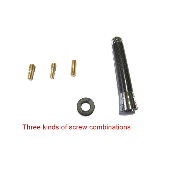 ATEX Carbon Fiber 105 mm Antenna Topper with Black Chrome