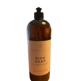 Sand + Fog Jumbo Kitchen Dish Soap Cucumber Water 33.8 Fl Oz, 2.11 Pound (Pack of 1), Brown