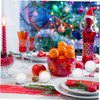 TEHAUX 3sets 6cm Polystyrene Christmas Balls Set 10 Solid Craft