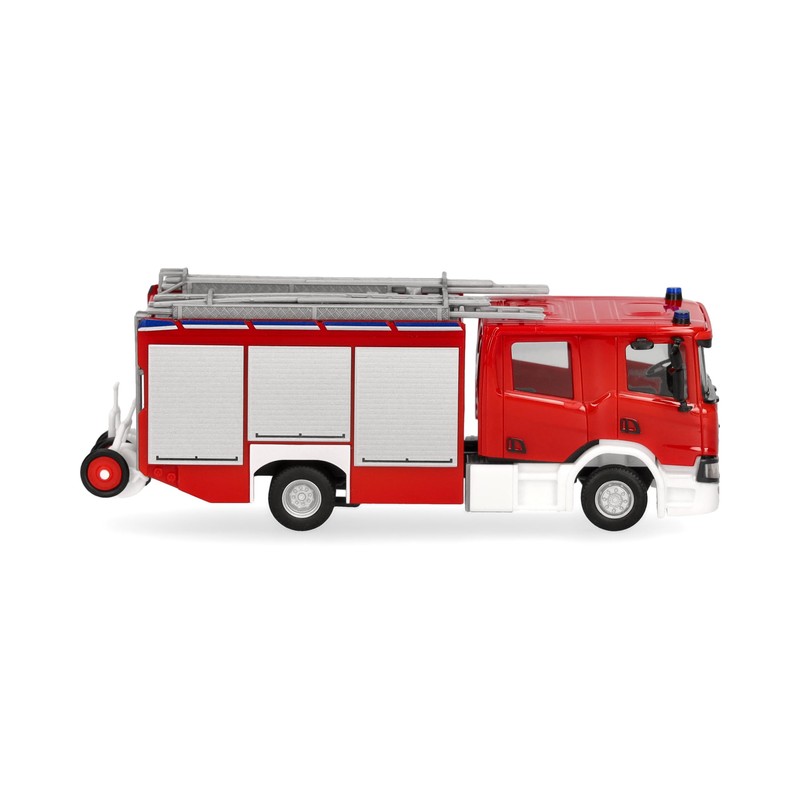 Herpa modello di camion Scania CP28 Crewcab veicolo antincendio "Feuerwehr",