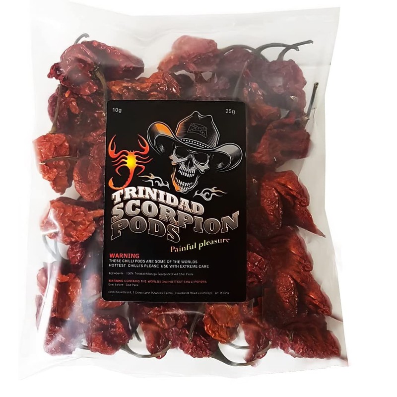 Genuine 100% Moruga Scorpion Pods 25g