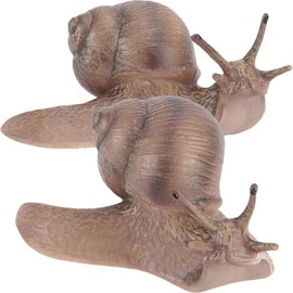 TENDYCOCO 2pcs Snail Model Realistic Simulation Snail Figures Realistic Animal Figures Snail Figure Educational Animal Figures Mini Animal Figures Toys Plastic