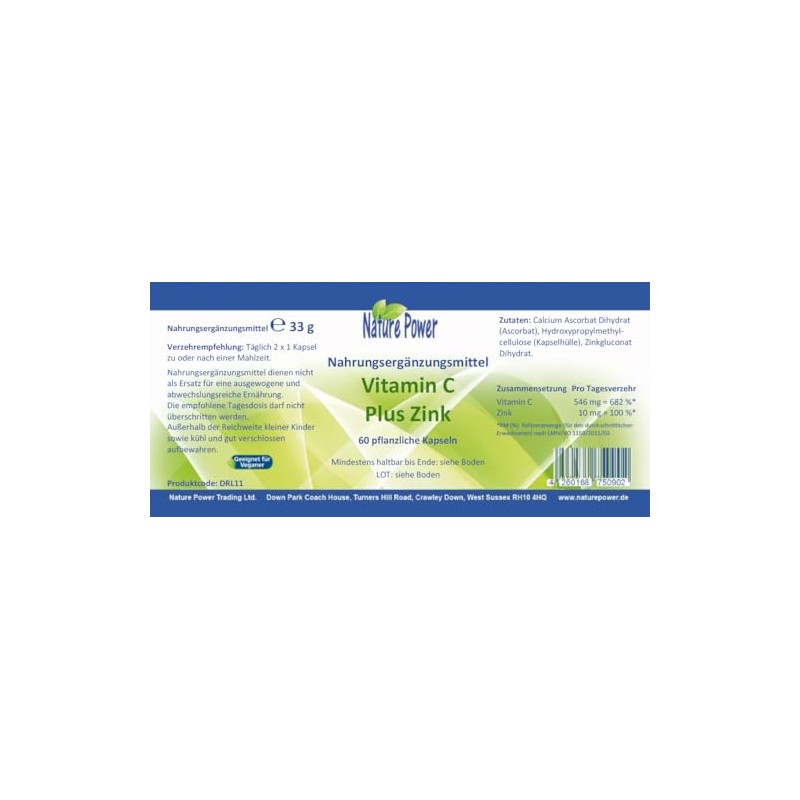 Vitamin C + Zinc | For a Strong Immune System