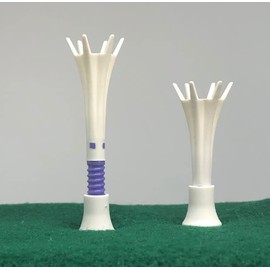 Daiya Golf TE-510A Tomahawk Tee, Long (Pack of 5), Tee Up Height 1.6 - 2.0 inches (40 - 50 mm), Type A (White Cup)