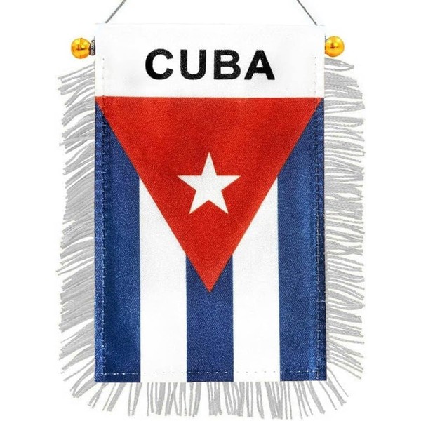 4 x 6 Inch Cuba Flag Mini Banner - Mini