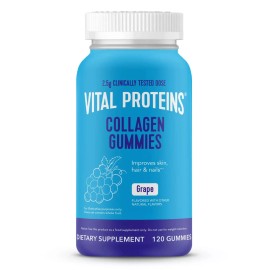 Vital Proteins Collagen Gummies, VERISOL® Peptides 2.5 g, Grape, 120 Count