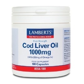 Lamberts Cod Liver Oil 1000mg 180 Caps