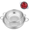 Set of 2 Kitchen Strainers with Handles, Pasta Sieve, Diameter