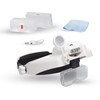 Lightcraft Professional LED Headband Magnifier with Bi-Plate Magnification & Loupe,