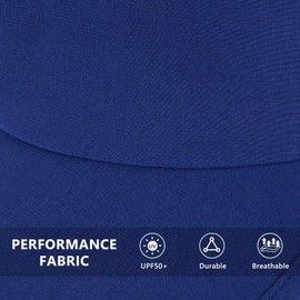 GADIEMKENSD Sun Hat for Women's Men Golf Accessories Summer Sun Beach Visors Hat Lightweight Breathable Adjustable Running Tennis Visor Sun Patch Comfortable Fit for Outdoor Sports Blue