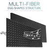 4 Pack Black Acoustic Foam Panels,48x24x2 Inch Sound Proof,High Density