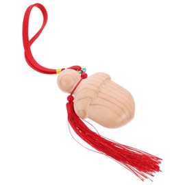 COHEALI Wooden Traditional Sword Pendant Handle Small Sword Keychain Chinese Decor Office Home Decorative Accessory