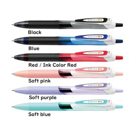 Zebra Sarasa Dry Gel Ink Ballpoint Pen 0.4mm Assorted 5 Axis Colors Pens with Black Ink & Red Pen with Red Ink with Original Usable Package