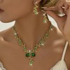 Costume Jewelry for Women Prom Earrings Necklace Bracelet Set Elegant
