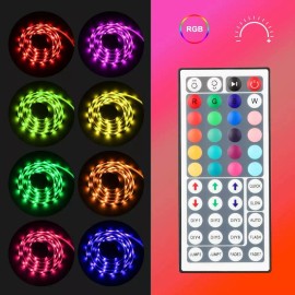 Wentop 32FT Color Changing Flexible 5050 RGB LED Strip Light Tape with Remote Control