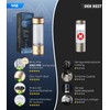 IUHFSIFS 2-in-1 hydrogen water bottle, 5000PPB, SPE PEM technology, double