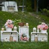 Kuabiz 6 Pcs Plastic Flower Boxes for Arrangements 5 x