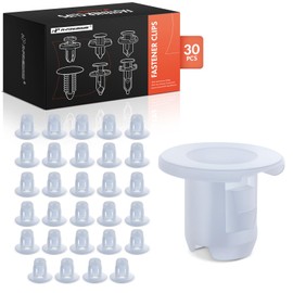 A-Premium 30PCS Nylon Headliner Nut Clip Fastener Compatible with Mitsubishi Mirage 1993-1995/1997-2002, Lancer 2002-2007 - for 9mm Hole