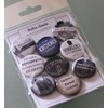 9 Mini Sherlock Fridge Magnet Set (25mm) - Made in