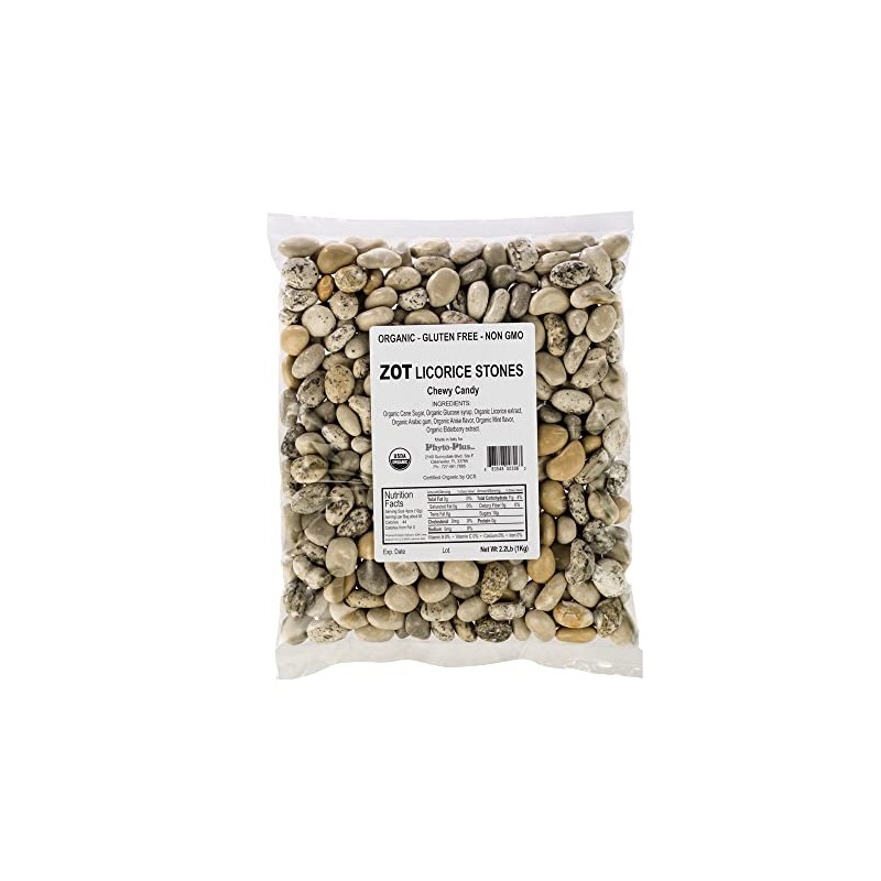 ZOT Chewy Licorice Stones In Bulk, 2.2 Pound