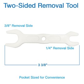 Push Fit, Quick Connect Tubing Release Tool for Fitting Removal 2 PACK, Plastic Spanner Wrench with 3/8" and 1/4" Reverse Osmosis RO Tubing Disconnection