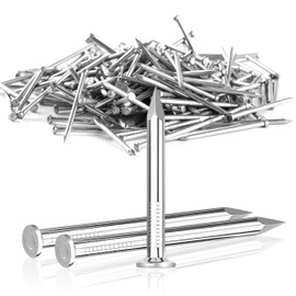 Jyvex Pack of 200 30 mm steel nails, nails for concrete walls, galvanised, nail woodwork brick, steel nails for pictures, nails for picture frames, universal use indoors and outdoors