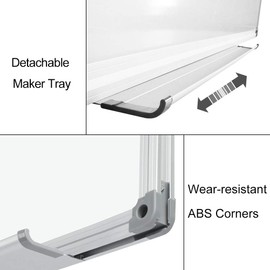 XIWODE Magnetic Dry Erase Board，Whiteboard for Wall, 18x24 inches, Whiteboard Marker Board Writing Board，Silver Aluminum Frame, Durable,Whiteboard for Home School & Office
