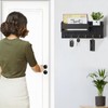 Bocguy Key Rack with Shelf, black