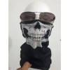 Bandana Balaclava Calavera Algodón Para Ciclismo y Moto Color Negro