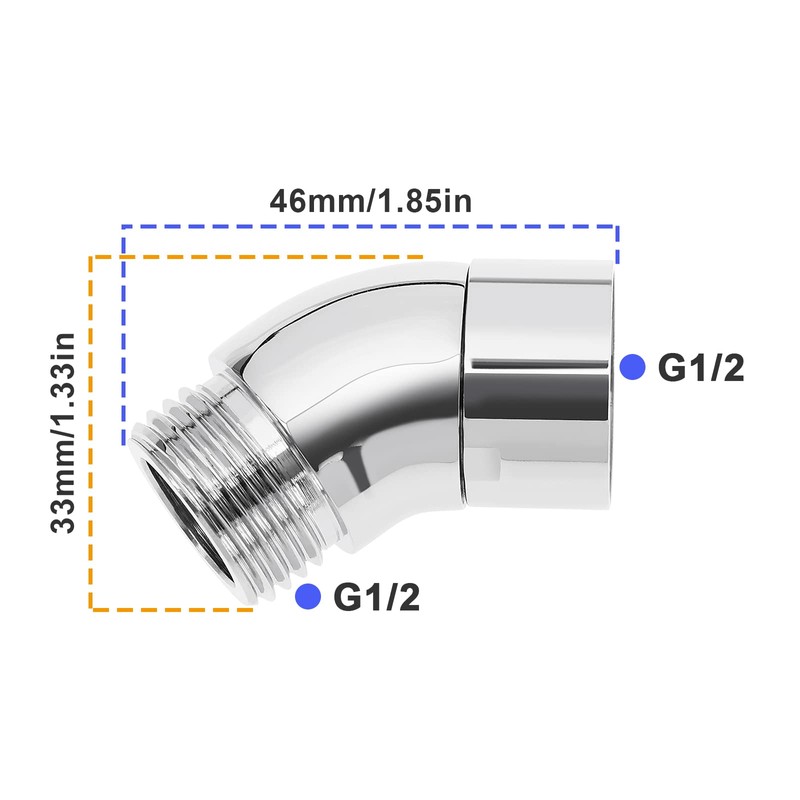 Create idea Hand Shower Angle Adaptor G1/2 Inch Shower Connection