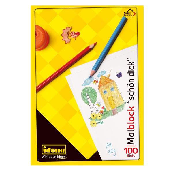 Idena Colouring Pad - FSC-Mix, A4, 100 Sheets, 70 g/m²,