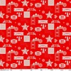 ANRO Oilcloth Tablecloth Oilcloth Washable Tablecloth Christmas Mood Red 120