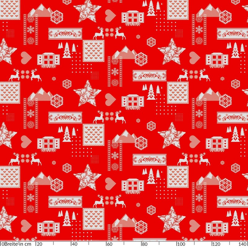 ANRO Oilcloth Tablecloth Oilcloth Washable Tablecloth Christmas Mood Red 120