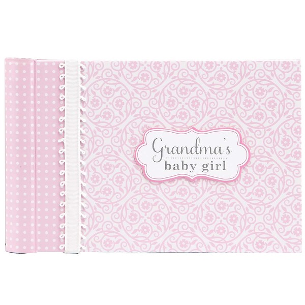 C.R. Gibson Pink 'Grandma's Baby Girl' Photobook for Grandparents, 20 pgs, 4.5'' H x 7'' L