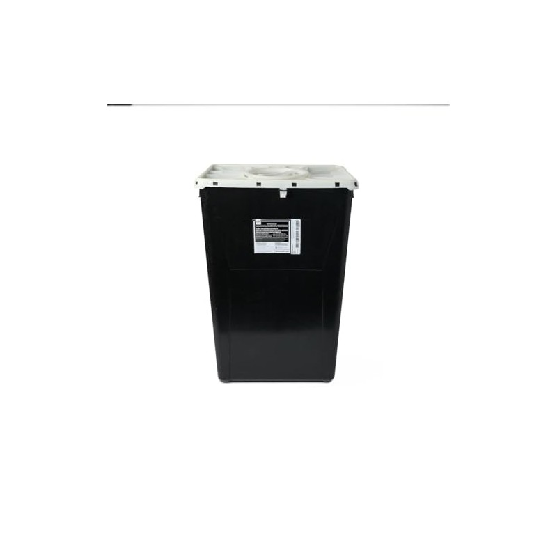 RCRA Hazardous Waste Container with Port Lid, Black, 18 gal.,1,Each,MDS708318H