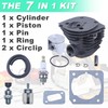 Adefol 44mm Cylinder Piston Kit for Husqvarna 350 351 353