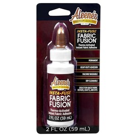 Aleene's Fabric Fusion Insta-Fuse, Thermo-Activated Instant Dry Time, Ideal for Quick Fashion Fixes, 2 oz