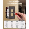DEWENWILS Wall Plate Switch Plate Outlet Cover, Aged Bronze Light