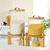 Vuinop Rice Dispenser, Rice Storage Container：Flour and Cereal Container with