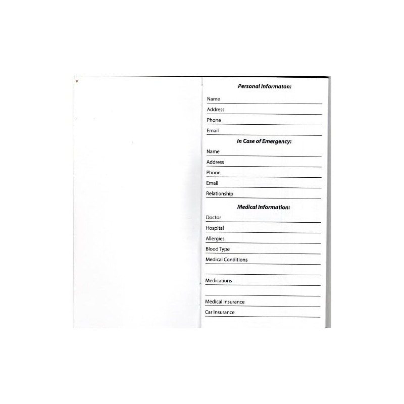 2 Year Pocket Calendar Planner with Free Note Pad, Bling