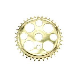Alta Bicycle Lucky 7 Chainring (1/2 X 1/8) Sprocket, Multiple Sizes & Colors (Gold, 36 Teeth)