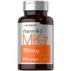 Horbäach Vitamin K2 MK7 100mcg | 250 Softgels | Non-GMO,