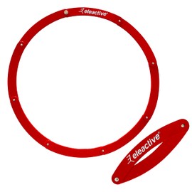 Eleactive® Folding Petanque Circle (Red) Approved for Competitions by the International Petanque Federation