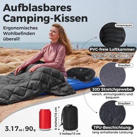 ATEPA Inflatable Camping Travel Cushion AA2530_Black-EUKT