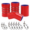 DOCAS Turbo Intercooler Boots Kit with T-Bolt Clamps for Ford